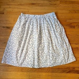 Michael Kors Embroidered A-Line Skirt